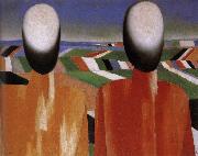 Kasimir Malevich, Two Peasants